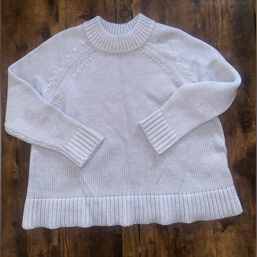 Tuckernuck Light Lavender Gray High-Neck Sweater